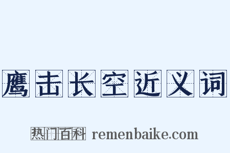 鹰击长空近义词是什么意思的图片